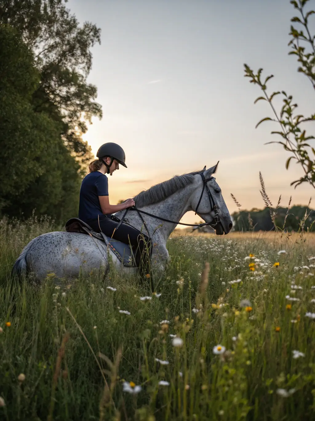 A veteran with PTSD gently strokes a horse's mane at EQUI'HANDI HORSE, finding solace and emotional healing through the calming presence of the animal.